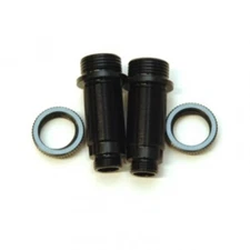 STRC Alum.Threaded Front Shock bodies w/O-ring collar Blck/GM: Granite / Vorteks