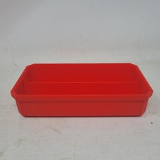 Low Profile Red Storage Tray with 2 Sections for Milwaukee Packout Organizer