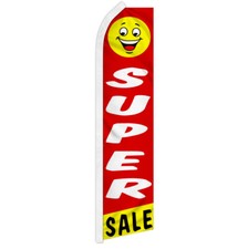 Super Sale Advertising Swooper Feather Flutter Flag Sale Flag RED