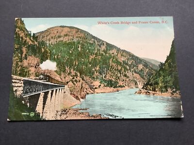 Whites Creek Bridge und Fraser Canon, B.C. Landschaft Postkarte Ref 59931