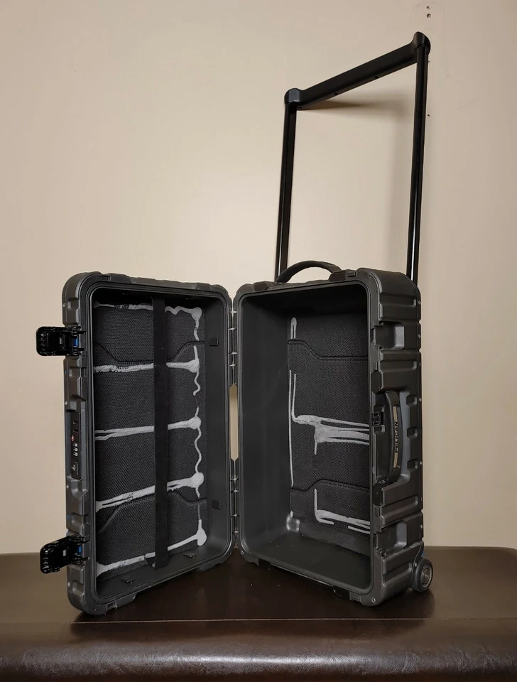 Pelican Elite Luggage Series carry-on case - Glue Residue - No combo Lock - USED - Image 2 of 4