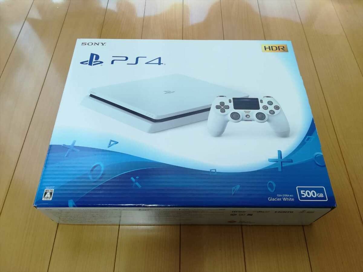 Sony PlayStation 4 PS4 Slim CUH-2100A White Game Console Full Set Japan F/S