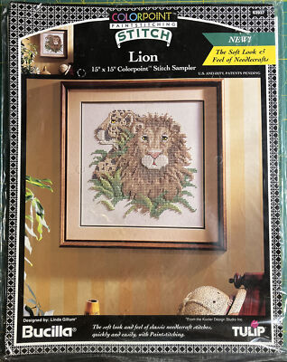 Bucilla 1993 Colorpoint Paint Stitching #63937 'Lion' 15