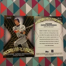 NOMAR GARCIAPARRA #BT-11 Red Sox 2016 Stadium Club Beam Team 5X7 Gold (#ed/10)