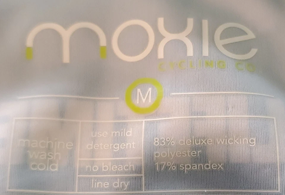 Jersey de ciclismo Moxie para mujer manga corta atlético que absorbe la humedad azul medio Foto 3 de 4