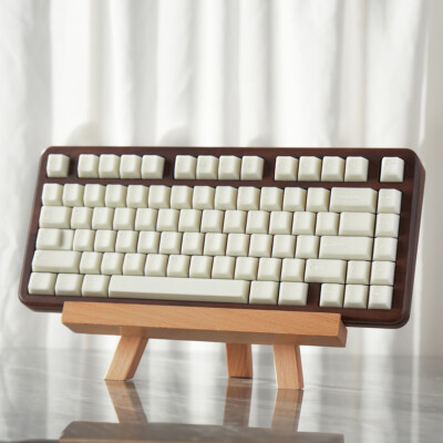 Cherry Profile White Marble Doubleshot PBT Keycap Set Semi-transparent Key Caps