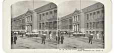On the Street at Noon Sears No. 18 Chicago  Antique Stereoview Photo