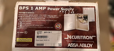 SECURITRON ASSA ABLOY BPS-24-1 24V  1-Amp Linear Power Supply Control fire alarm