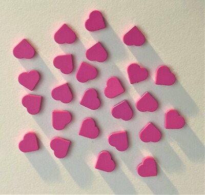NEW LEGO Lot - Pick 5 to 100 - Pink Tiles Round 1 x 1 Heart Love Valentines Day