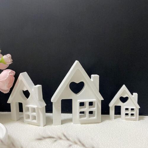 Light House Silicone Mold for Tea Light Holder Houses Concrete Moulds Casting \κ - Photo 1/13