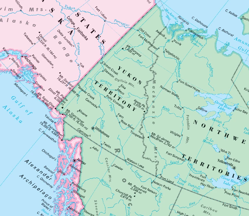 Cartel de mapa de pared del continente de América del Norte Cool Owl Maps - papel 24"x32" Foto 3 de 3