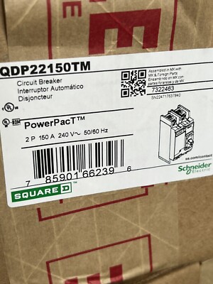 QDP22150TM Square D NEW IN BOX PowerPact 2 Pole 150 Amp Circuit Breaker