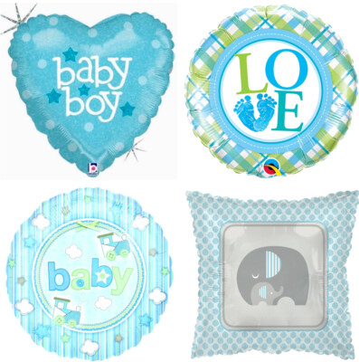 Baby Boy 18'' Balloons Blue It's A Boy Foil Mylar Baby Shower Party Balloons  C