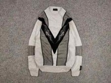 Vintage 90's Carlo Colucci Gray Pattern Knit Sweater