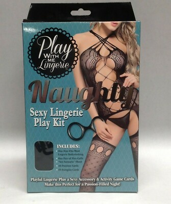 Play w Me Naughty Kit Lingerie BodyStocking Flex Cuffs Foreplay & Position  Cards | eBay