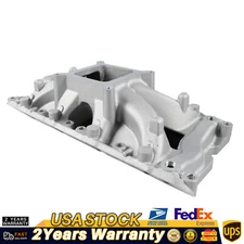Fits Small Block Ford SBF 289 302 Single Plane Satin Aluminum Intake Manifold