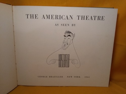 Al Hirschfeld The World of Hirschfeld and The American Theatre 2 book lot - Foto 15 di 24