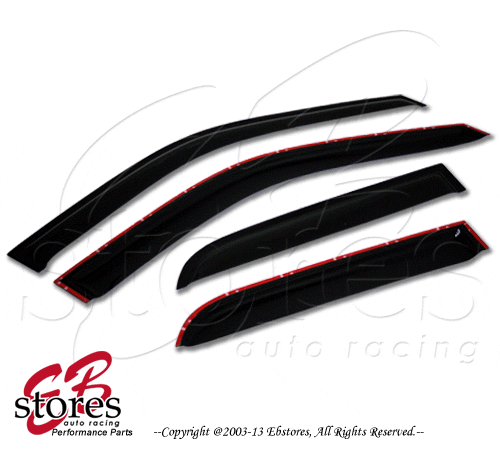 2.0mm Thickness Outside Mount Rain Window Visor Mitsubishi Montero 92-00 4pcs