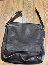 Coach Houston Map Black Refined Pebble Leathe...