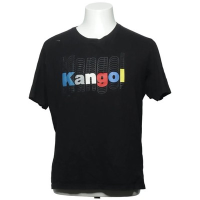 Kangol, T-shirt, Größe: XL, Schwarz/Mehrfarbig, Baumwolle, Print, Herren #b9T