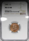 1895 Indian Head Cent NGC MS63RB RED BROWN Uncirculated
