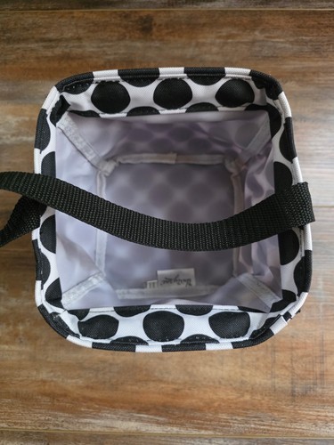 Thirty One Littles Carry-All Caddy lunares blancos y negros organización de 6" - Imagen 4 de 4