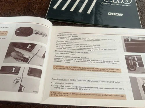 FIAT Uno 45-45 S-ES-55-55S 70S Manual De Uso Y Mantenimiento ORIGINAL - Imagen 3 de 4