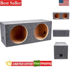 12 Inch Car Subwoofer Enclosure Dual Sealed Box Compatible With Vehicle System