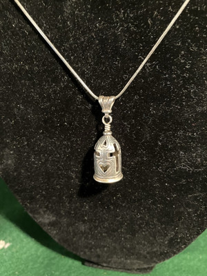 Noah s Ark Bell Pendant Sterling Silver by Jewelry John Handmade Texas NIB NEW