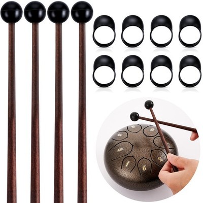 4 Pcs Steel Tongue Drum Mallets 8 Inch Glockenspiel Sticks Drum Stick Mallet ...