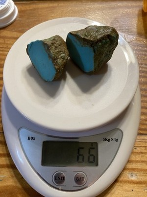 Turquoise Nugget  #8 Mine Stabilized 66 Grams Split 330 Carats