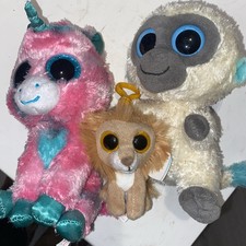 Ty Beanies Gumball, Bananas & Beanie Boo Clip Lion  Soft Toys   N