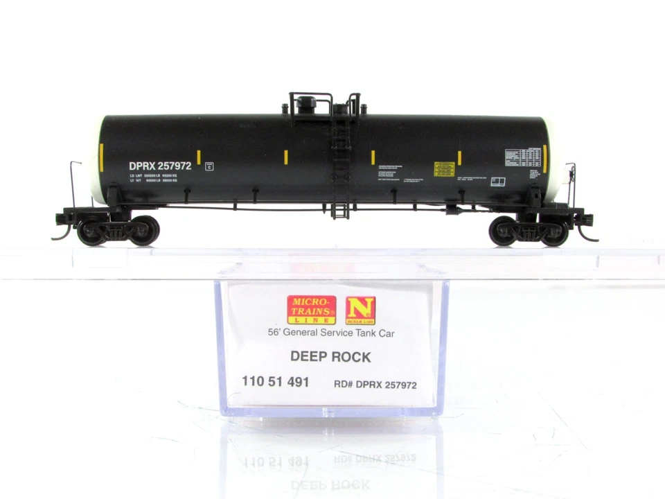 N Scale **DEEP ROCK** 56' General Service Tank Car 8-Pack -Micro Trains 99300821 - Image 2 of 4