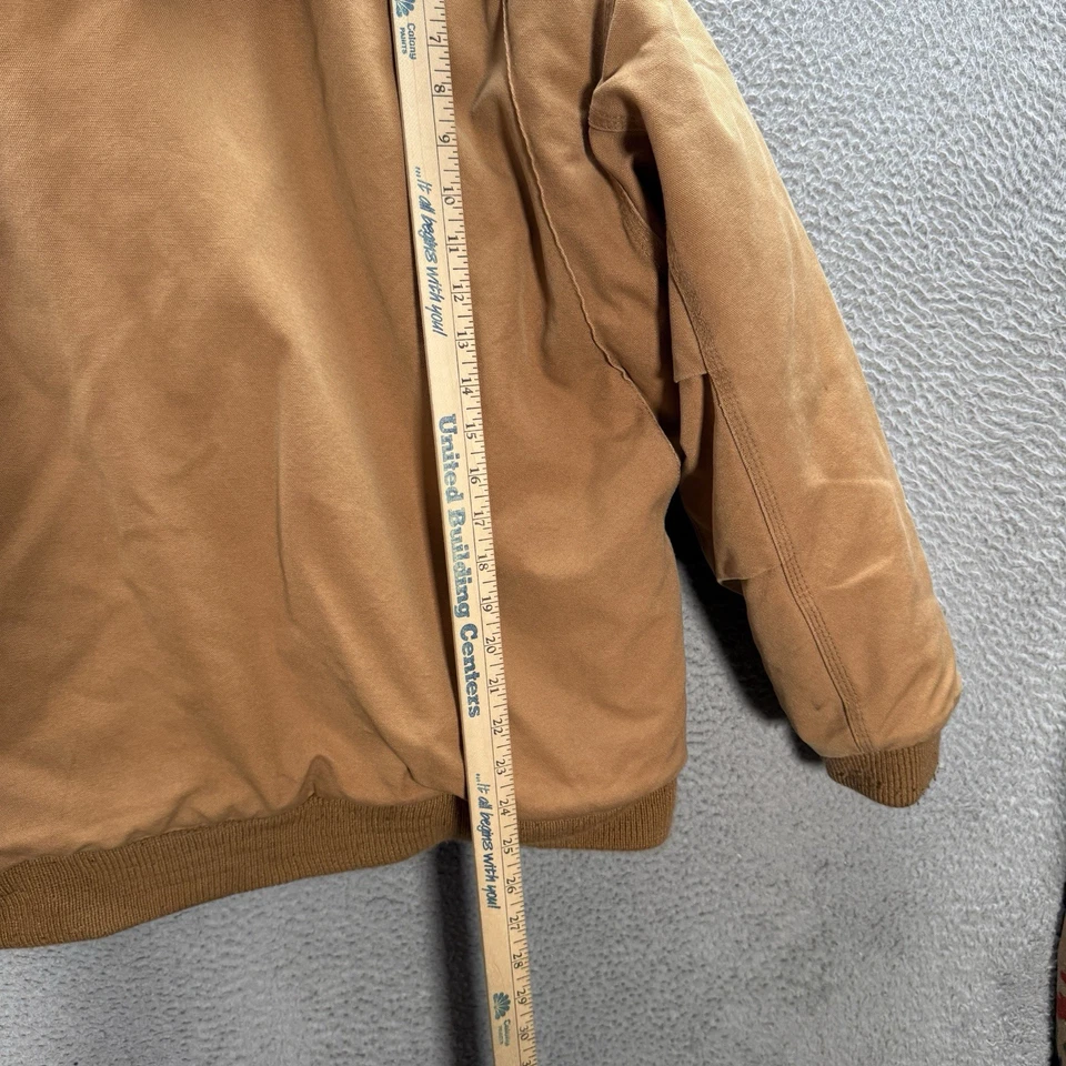 Old Mill Jacket Adult Medium Brown Duck Canvas Workwear Chore Coat Barn Grunge - Image 4 of 4