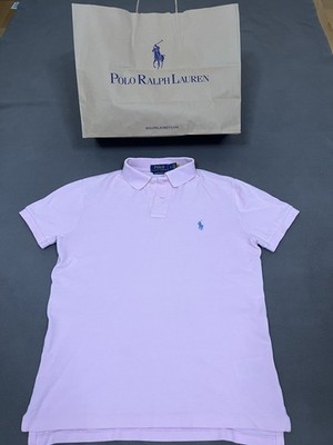 Polo Ralph Lauren Poloshirt Custom Slim Fit Kurzarm Herren Größe S Rosa/Pink