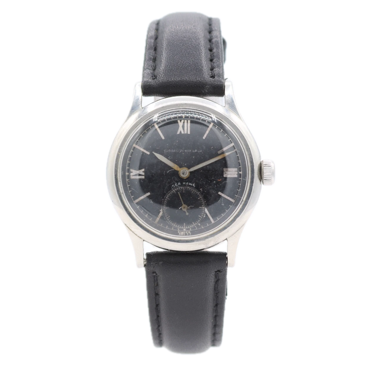 Girard Perregaux — Vintage Girard Perregaux Sea Hawk Men's Mechanical Wristwatch 06 4206 Steel