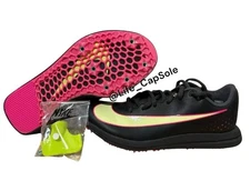 Size 5 Nike Triple Jump Elite 2 Black Pink Track Spikes AO0808-002 Men's /6.5wns