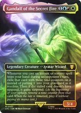 MTG FOIL Gandalf of the Secret Fire Borderless  - The Lord of the Rings