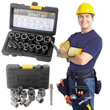 14 Pcs Nut Bolt Extractor Kit Of Bolt Removal Tool Set Extractor Socket Tool 14 Pcs Nut Bolt Extractor Kit Of Bolt Removal Tool Set Extractor Socket Tool