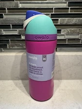 Owala Freesip Stainless Steel Water Bottle / 16oz / Color: Shocking Grape