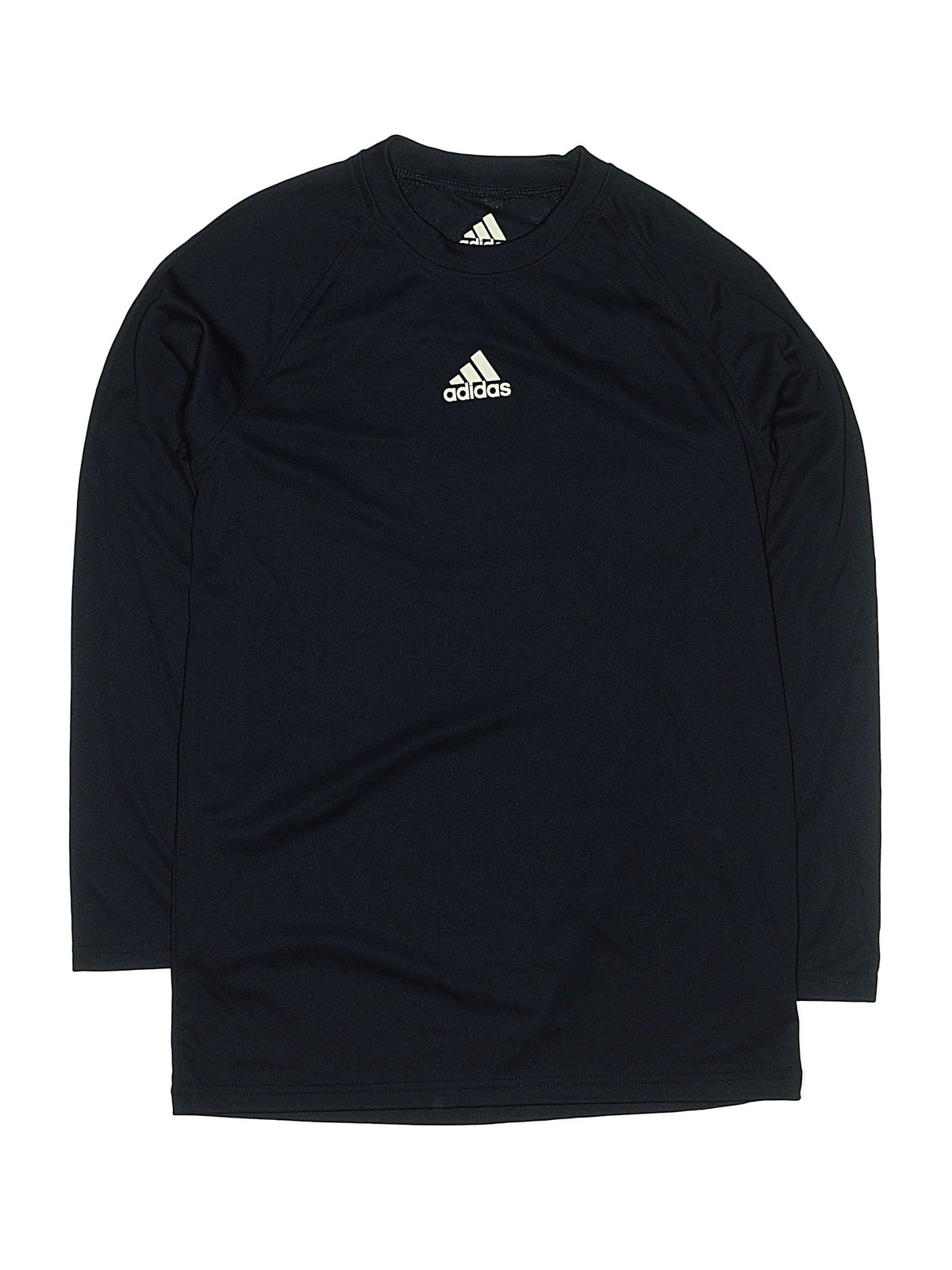 Adidas Boys Black 3/4 Sleeve T-Shirt M Youth