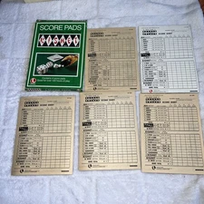 Vintage Kismet Dice Game Score Pads W/ Box 1965 ~ 123 Double Sided Sheets