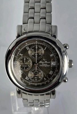 LUCIEN PICARD MEN'S CHRONOGRAPH 38mm WATER RESISTAN 100M STAINLESS STEEL 