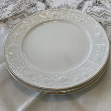 Vintage 3 Belleek Dinner Plates  10 3/4”Serenity Pattern