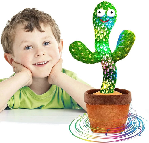 Dancing Cactus Plush Toy Doll Electronic Recording Shake With Song Funny Gift