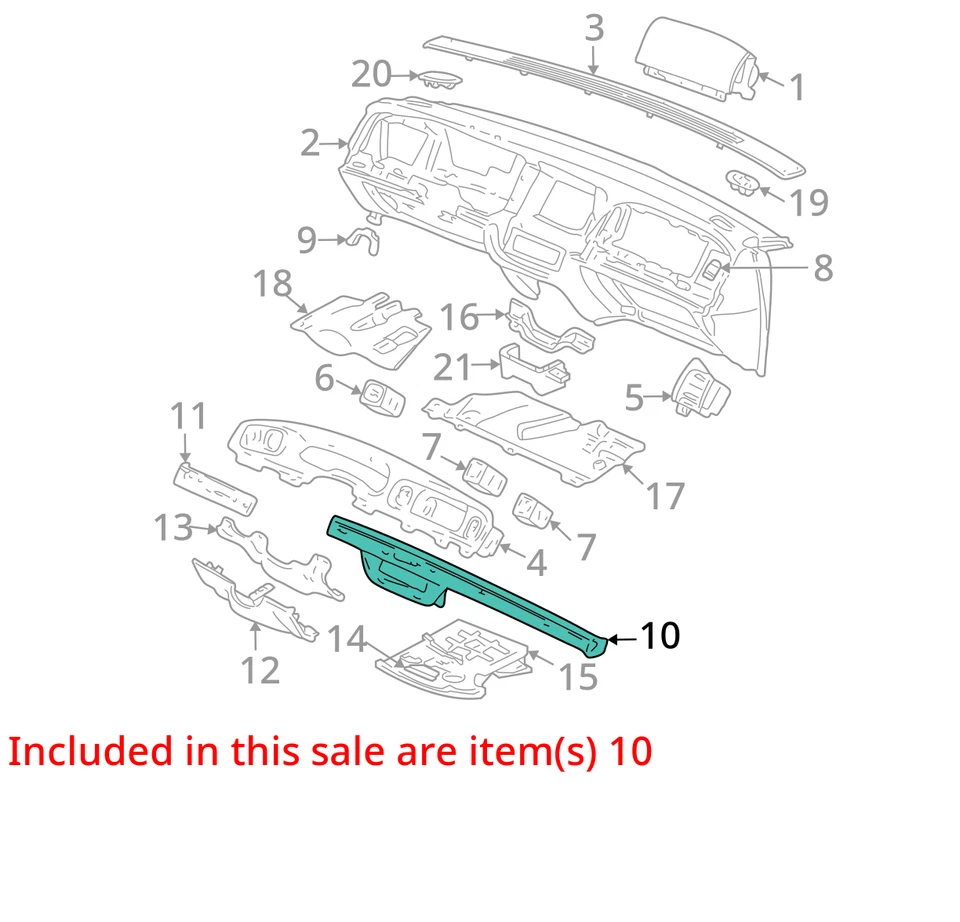 1998-2000 MERCURY GRAND MARQUIS MOLDAGEM *AZUL ARDÓSIA* XW3Z54046A62AAC - NOVO FABRICANTE DE EQUIPAMENTO ORIGINAL - Imagem 3 de 4