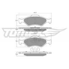 Satz Bremsbeläge Bremsklötze vorne für Ford KA RB | 24022240