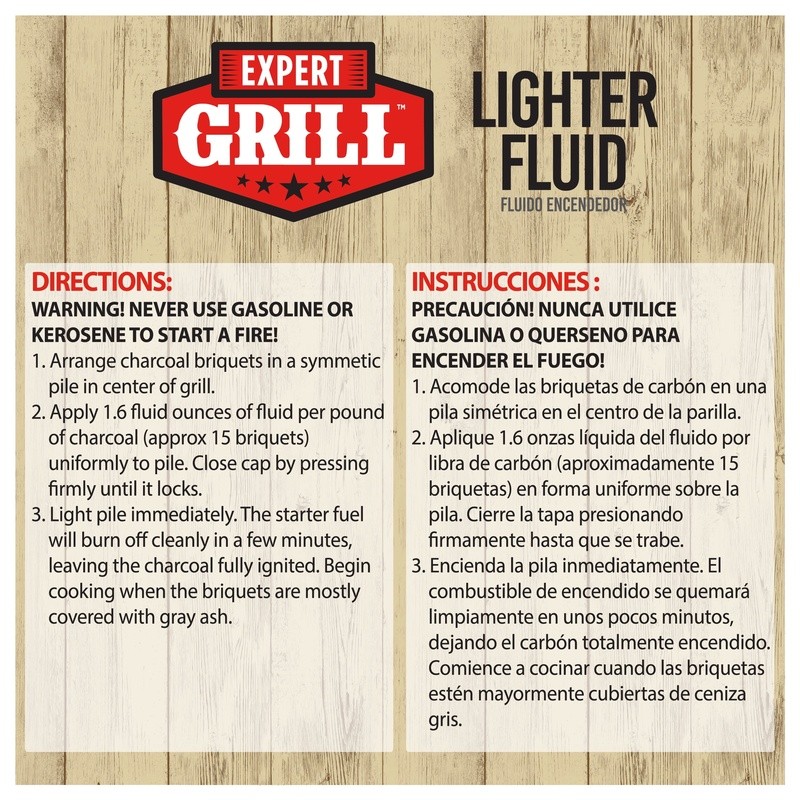 Premium Odorless Charcoal Lighter Fluid 64 Oz Fast Lighting Grill Fuel 3 Pack US
