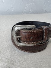 Cowboy Belt Western Concho Ranger Star Genuine Leather