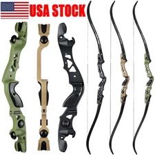 62" Takedown Recurve Bow ILF Right Hand Bow 25-60lbs Archery Hunting Competition
